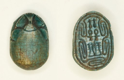 Scarab: Hieroglyphs (nfr-signs, anx-signs, Dd-signs)