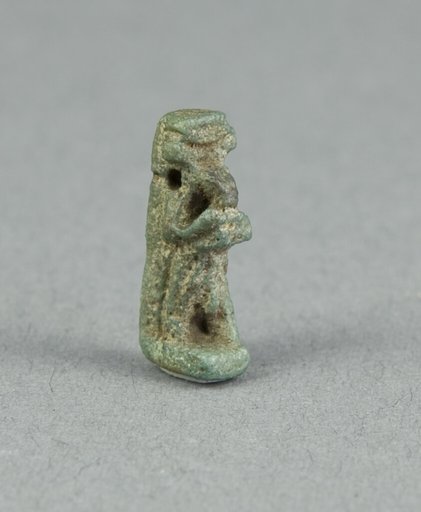 Amulet of the God Thoth Holding an Offering Table (?)