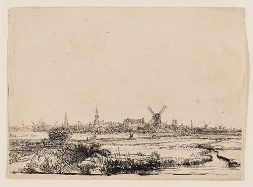 View of Amsterdam from the Kadijk