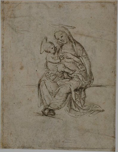 Virgin and Child (recto); Putti (verso)