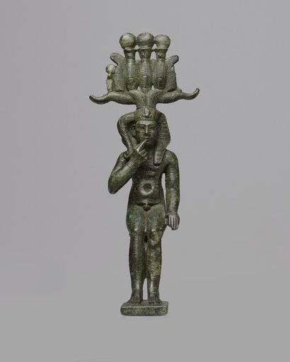 Statuette of a Child God, probably Horus the Child (Harpocrates)