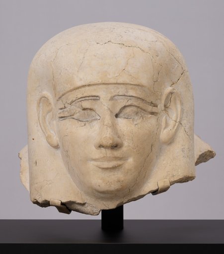 Head From an Anthropoid Sarcophagus Lid