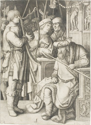 David Playing the Harp Before Saul