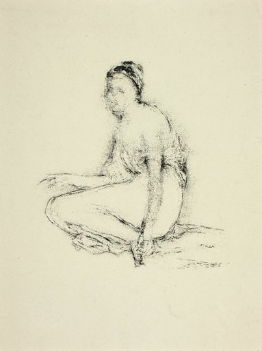 Model Seated on Floor