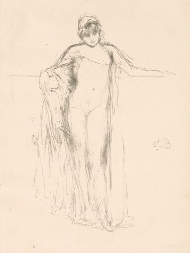 Draped Model, Standing
