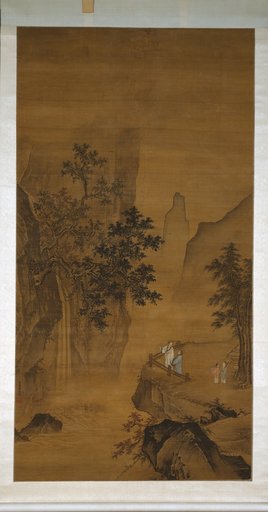 Watching the Waterfall 高士觀瀑圖