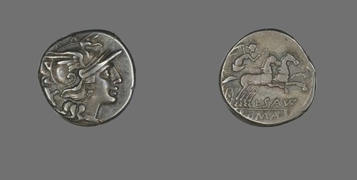 Denarius (Coin) Depicting the Goddess Roma