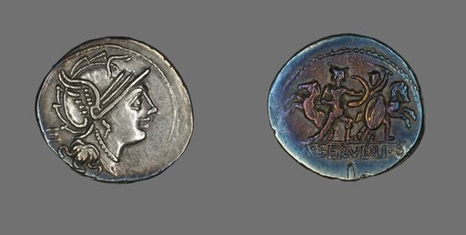 Denarius (Coin) Depicting the Goddess Roma