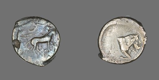 Tetradrachm (Coin) Depicting Quadriga and Charioteer