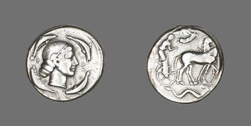 Tetradrachm (Coin) Depicting Arethusa