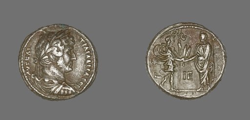 Tetradrachm (Coin) Portraying Emperor Hadrian