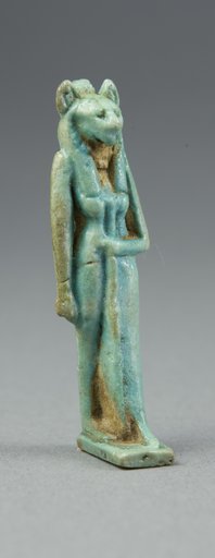 Amulet of a Lion-Headed Goddess Holding a Scepter