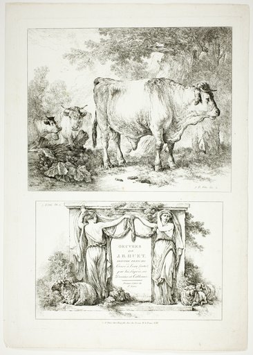 Plate One of 38 from Oeuvres de J. B. Huet