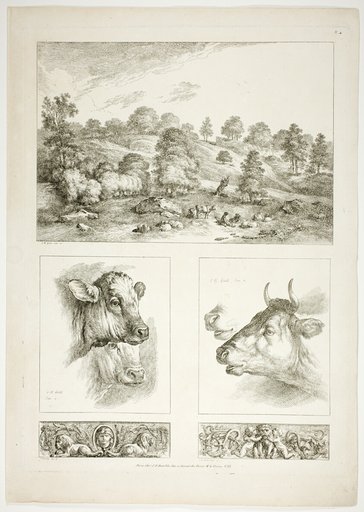 Plate Four of 38 from Oeuvres de J. B. Huet