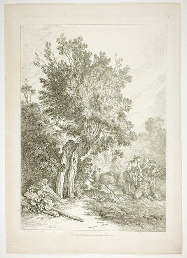 Plate Five of 38 from Oeuvres de J. B. Huet