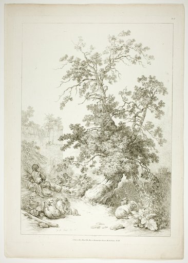 Plate Six of 38 from Oeuvres de J. B. Huet