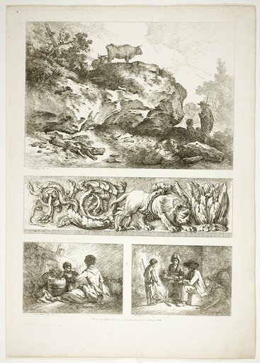 Plate Nine of 38 from Oeuvres de J. B. Huet