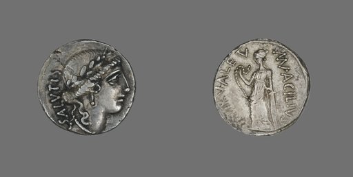 Denarius (Coin) Depicting the Goddess Salus