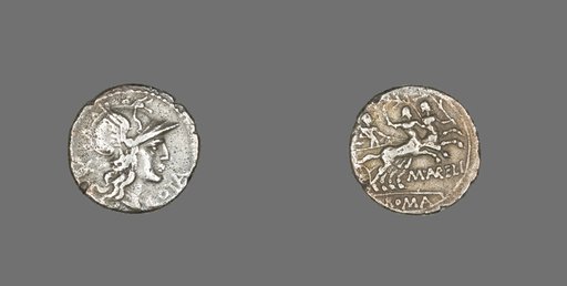 Denarius (Coin) Depicting the Goddess Roma