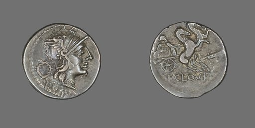 Denarius (Coin) Depicting the Goddess Roma