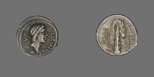 Denarius (Coin) Depicting the God Apollo