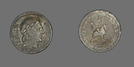 Denarius (Coin) Depicting the God Apollo