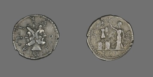 Denarius (Coin) Depicting the God Janus