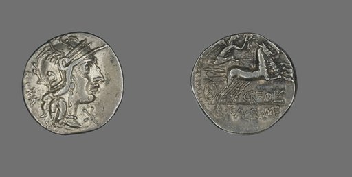 Denarius (Coin) Depicting the Goddess Roma (?)