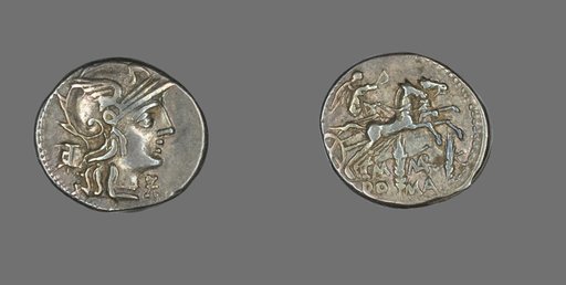 Denarius (Coin) Depicting the Goddess Roma