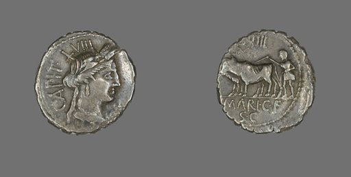 Denarius (Coin) Depicting the Goddess Ceres