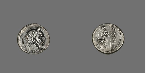 Denarius (Coin) Depicting Mask of Pan