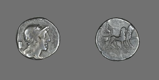 Denarius (Coin) Depicting a Helmeted Head of Attis