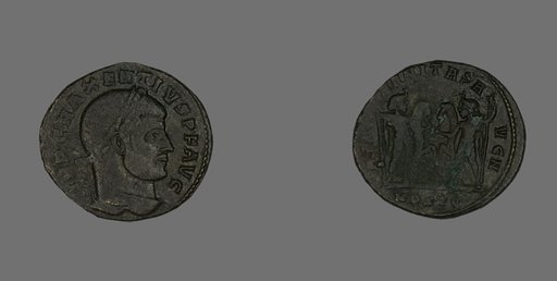 Follis (Coin) Portraying Emperor Maxentius