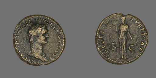 Dupondius (Coin) Portraying Emperor Domitian