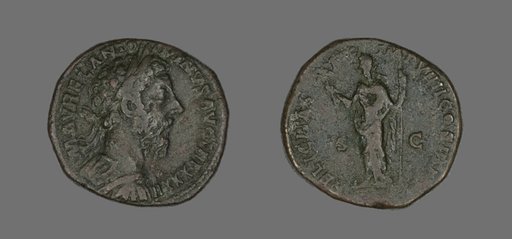 Sestertius (Coin) Portraying Emperor Antoninus Pius