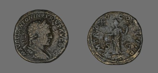 Sestertius (Coin) Portraying Emperor Caracalla