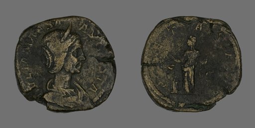 Sestertius (Coin) Portraying Julia Maesa