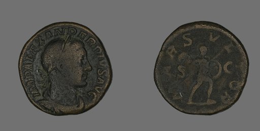 Sestertius (Coin) Portraying Emperor Severus Alexander