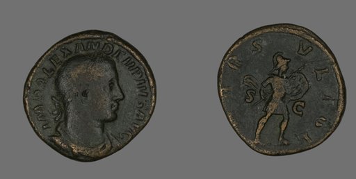 Sestertius (Coin) Portraying Emperor Severus Alexander