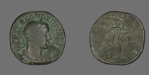 Sestertius (Coin) Portraying Emperor Severus Alexander