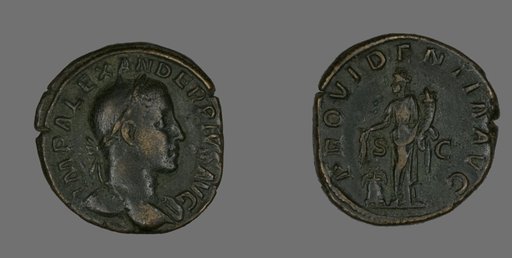 Sestertius (Coin) Portraying Emperor Severus Alexander