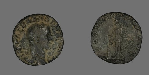 Sestertius (Coin) Portraying Emperor Severus Alexander