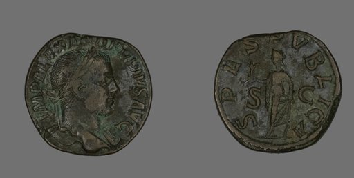 Sestertius (Coin) Portraying Emperor Severus Alexander