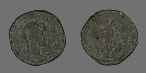Sestertius (Coin) Portraying Emperor Gordianus