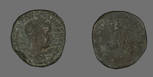 Sestertius (Coin) Portraying Emperor Gordianus