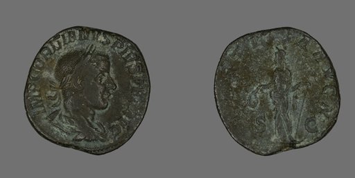 Sestertius (Coin) Portraying Emperor Gordianus