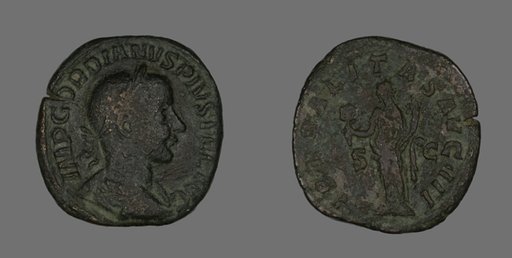 Sestertius (Coin) Portraying Emperor Gordianus