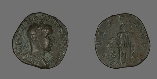 Sestertius (Coin) Portraying Emperor Gordianus