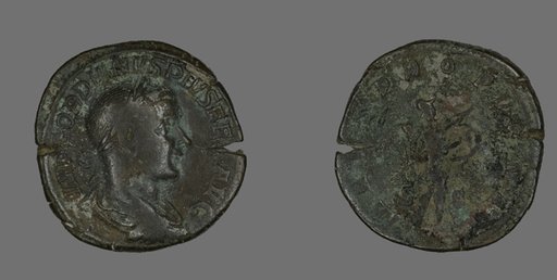 Sestertius (Coin) Portraying Emperor Gordianus