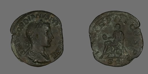Sestertius (Coin) Portraying Emperor Gordianus